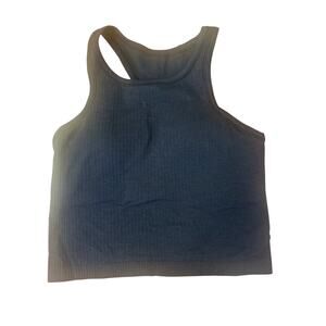 Lululemon Tank Top with removable pads Black womens size 6